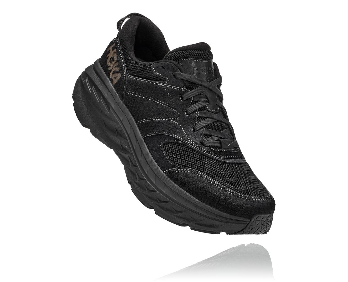 Hoka All Gender X Eg Bondi L Sneakers Black (HO4273) Australia